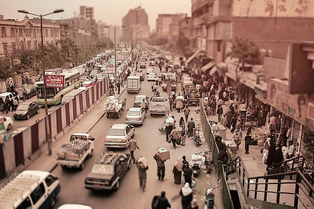 Heliopolis Cairo early twentieth century apartment buildings street level