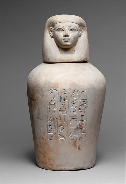 Canopic Jar of Manuwai, New Kingdom