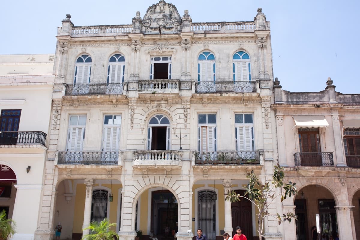 architectural photography of white and brown house