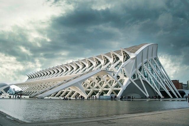 Bibliotheca Alexandrina exterior disc roof modern architecture waterfront