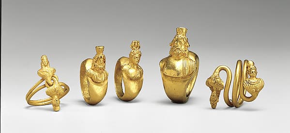 Ring with bezel in the form of a bust of Serapis, Ptolemaic or Roman Period