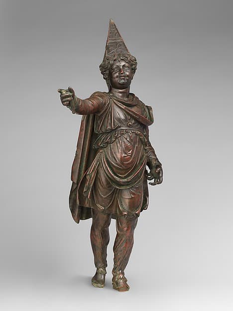 Bronze figure of a boy in Eastern dress, Greek, Ptolemaic or Roman Late Hellenistic or Early Imperial