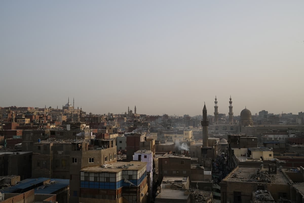 a city with many buildings