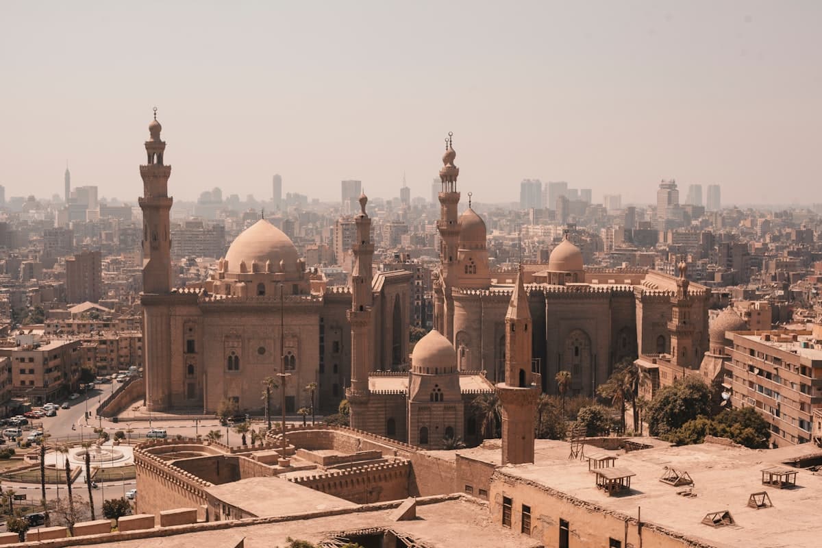 The Mosque of Rifai and Sultan Hassan in the historic city of Cairo, Egypt