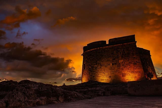 Fort Qaitbay Alexandria Western Harbor exterior stone walls Corniche view