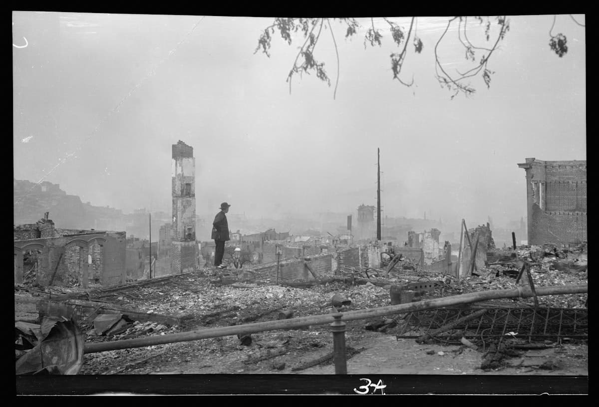 On the ruins (April 1906), Chinatown, San Francisco.