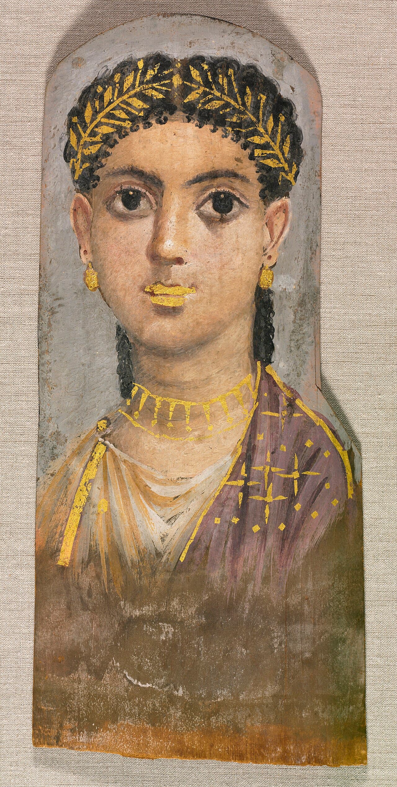Traditional Egyptian burial practices continued well into Roman times. These lifelike portraits were made for a specific
